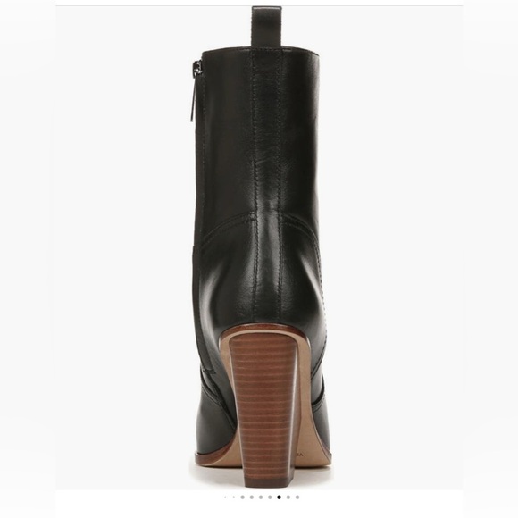 Veronica Beard Black Leather Ankle Boots - Picture 7 of 16